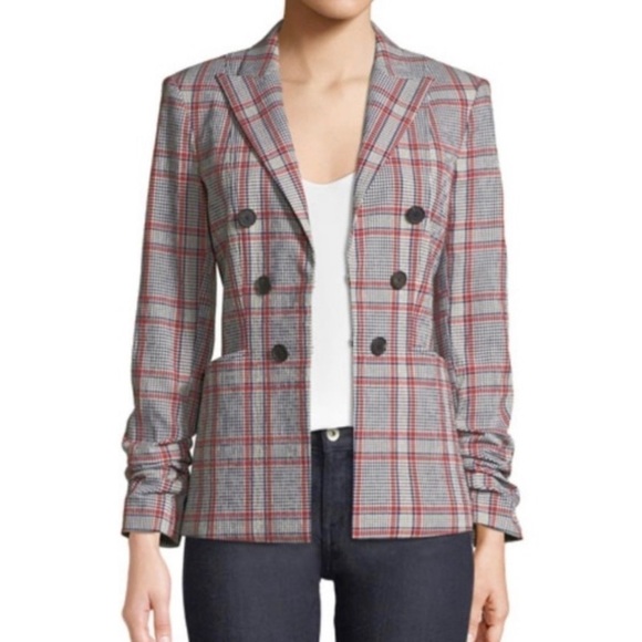 Veronica Beard Caldwell Plaid Dickey Blazer Jacket - Picture 3 of 5